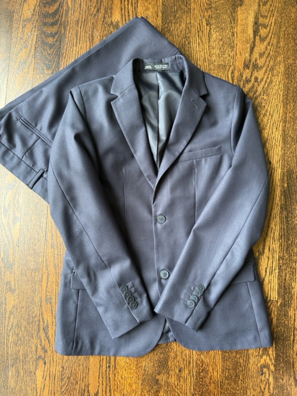 Zara Kids Dark Navy Two-Button Blazer